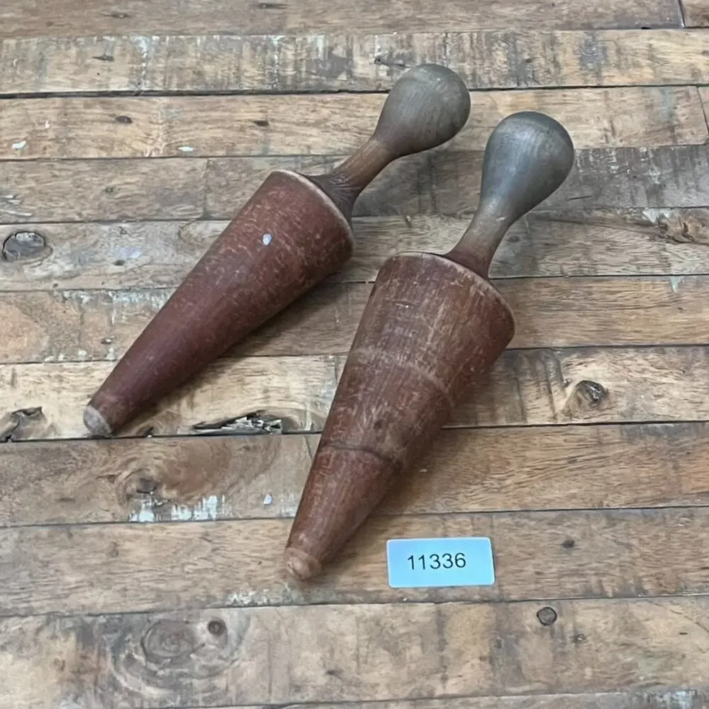 Antique 1900's Chinois Pestle Hand Carved Wood Large 11